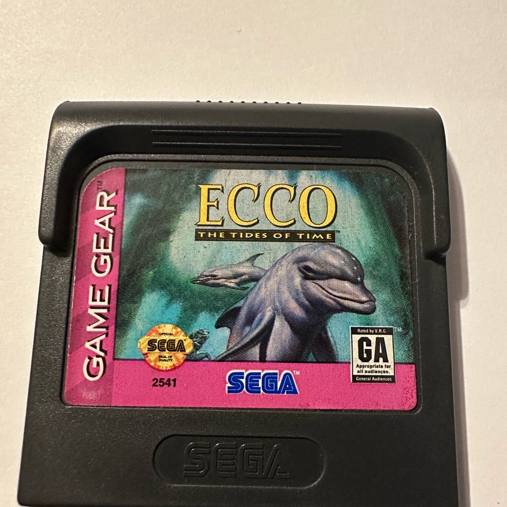 Sega Game Gear Ecco: The Tides of Time Cartridge